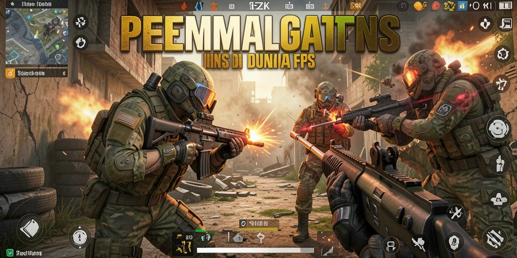 Gameplay <strong>5ZK</strong> yang seru dan menegangkan dalam pertempuran FPS.