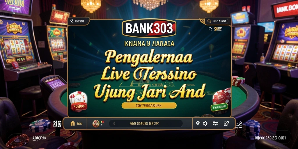 Tampilan permainan Live Casino yang mendebarkan di BANK303.
