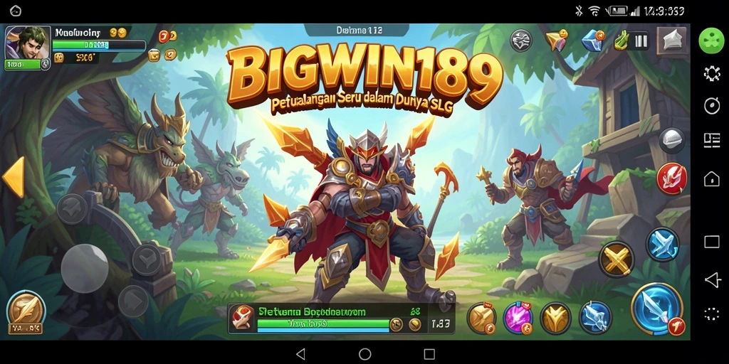 Tangkapan layar utama BIGWIN189 menampilkan aksi strategi yang mendebarkan.