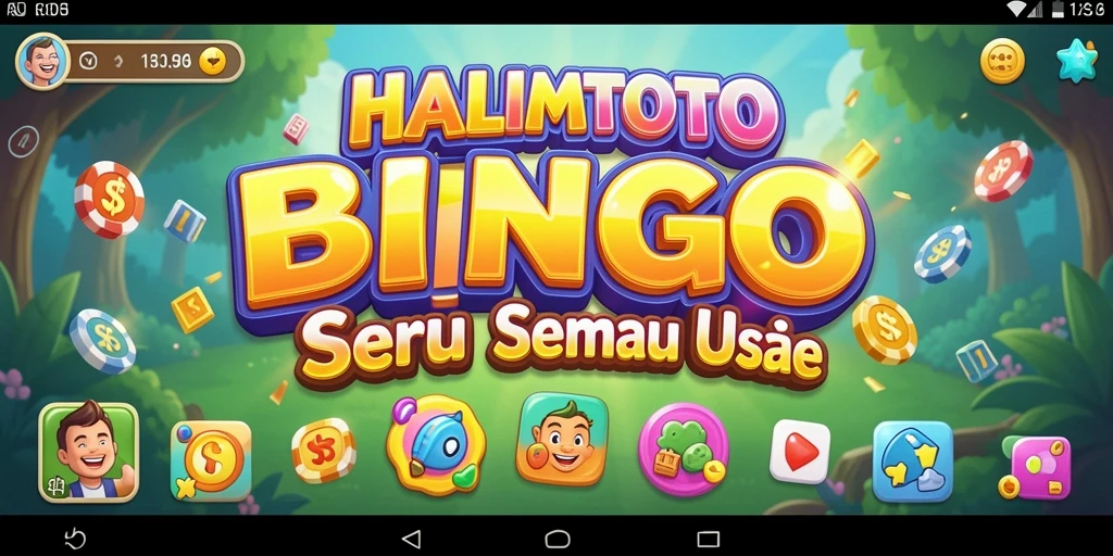 Tampilan gameplay menarik dari HALIMTOTO yang penuh dengan keseruan Bingo.