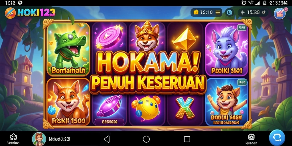 Tampilan gameplay HOKI123 yang menarik dan interaktif.