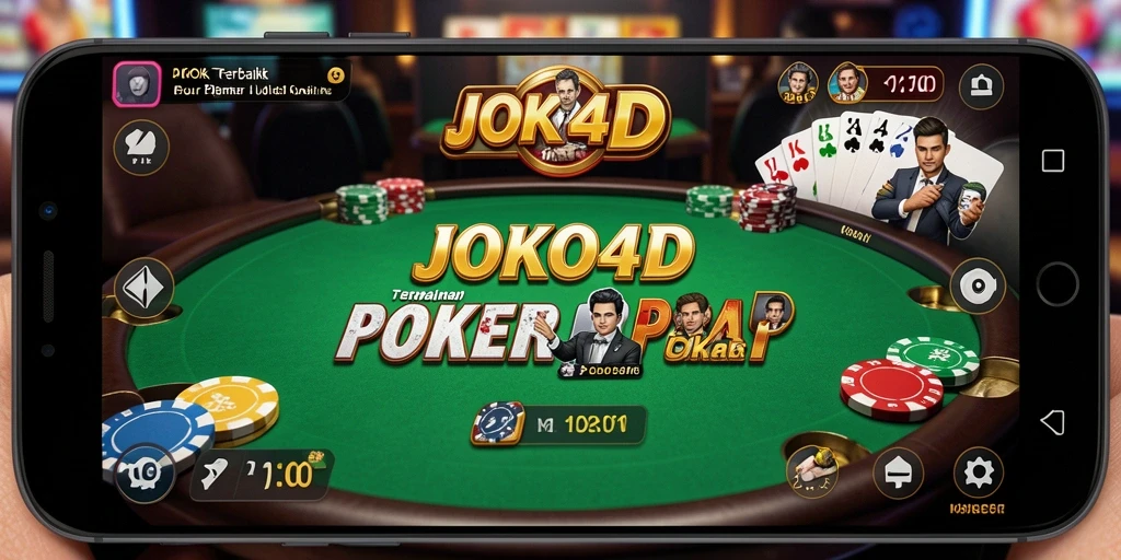 Tampilan gameplay JOKO4D dengan suasana poker yang nyata.