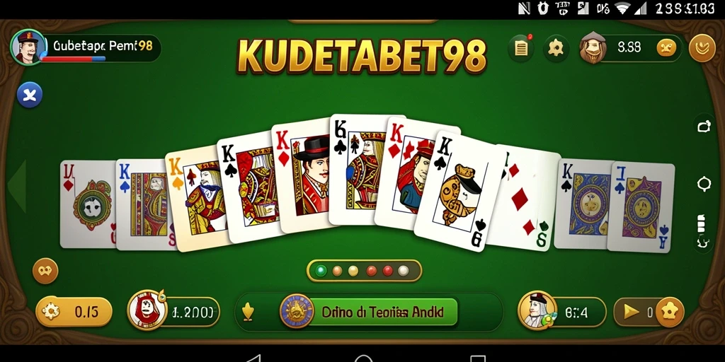 Screenshot menunjukkan gameplay seru di KUDETABET98 dengan pemain yang bersaing.