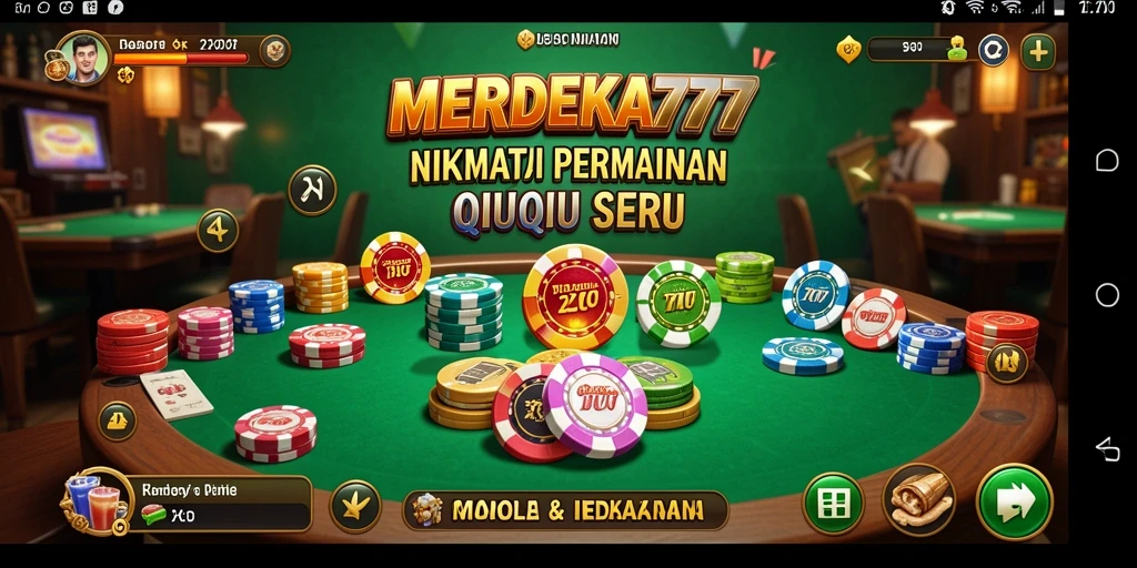 Screenshot gameplay QiuQiu MERDEKA777 yang menarik dan seru.