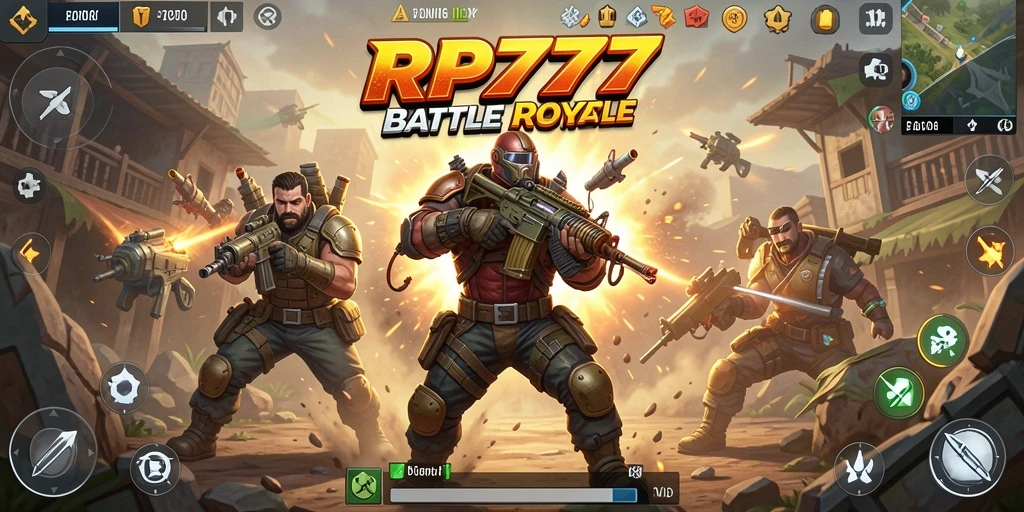 Gameplay intens RP777 dengan aksi Battle Royale yang mengasyikkan.