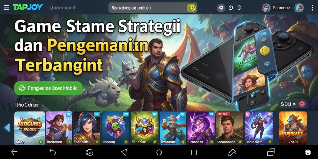 TAPJOY menampilkan aksi strategi yang menegangkan dan grafis memukau.