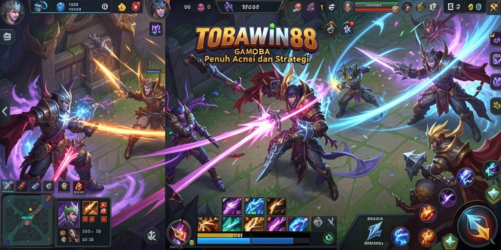 Tampilan gameplay aksi intens di TOBAWIN88 yang mendebarkan.